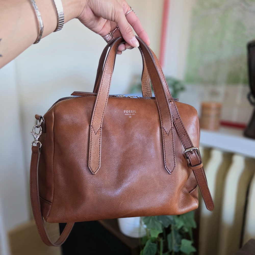 Fossil Sydney Satchel Brown Purse